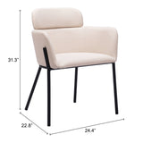 Bremor Beige Dining Chair (Set of 2) - Ornate Home