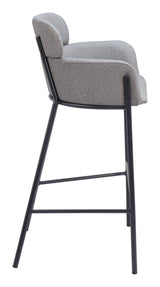 Bremor Slate Gray Barstool - Ornate Home