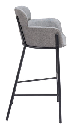 Bremor Slate Gray Barstool - Ornate Home