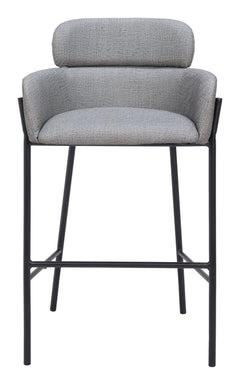 Bremor Slate Gray Barstool - Ornate Home