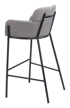 Bremor Slate Gray Barstool - Ornate Home