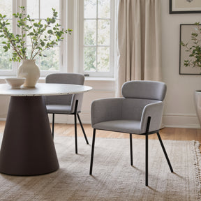 Bremor Slate Gray Dining Chair (Set of 2) - Ornate Home