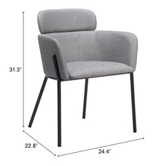 Bremor Slate Gray Dining Chair (Set of 2) - Ornate Home