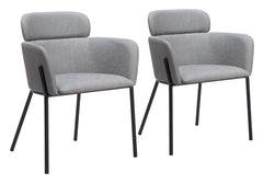Bremor Slate Gray Dining Chair (Set of 2) - Ornate Home