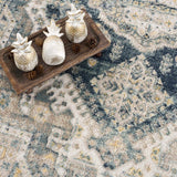 Brend Blue Medallion Area Rug - Clearance - Ornate Home