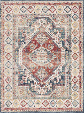 Brend Rust Medallion Area Rug - Clearance - Ornate Home