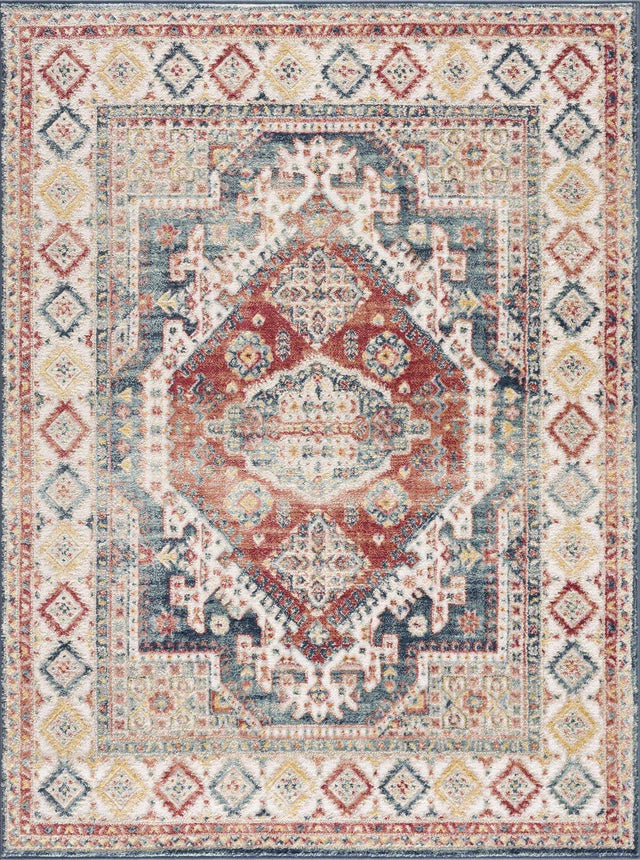 Brend Rust Medallion Area Rug - Clearance - Ornate Home