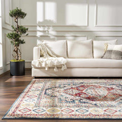 Brend Rust Medallion Area Rug - Clearance - Ornate Home