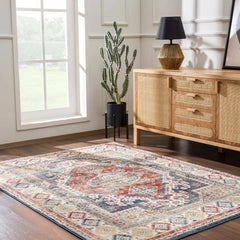 Brend Rust Medallion Area Rug - Clearance - Ornate Home