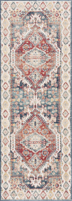 Brend Rust Medallion Area Rug - Clearance - Ornate Home