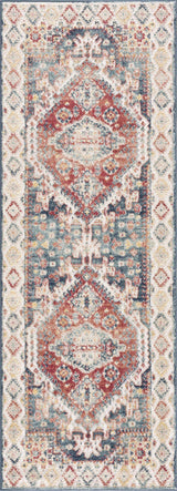 Brend Rust Medallion Area Rug - Ornate Home