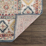 Brend Rust Medallion Area Rug - Ornate Home
