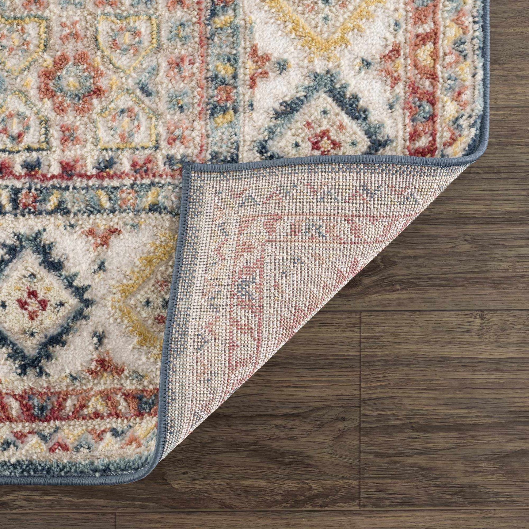 Brend Rust Medallion Area Rug - Ornate Home