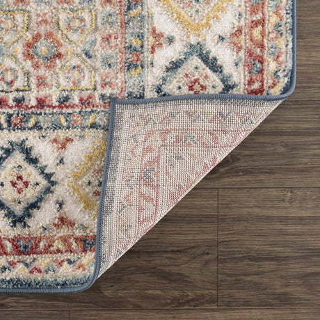 Brend Rust Medallion Area Rug - Ornate Home