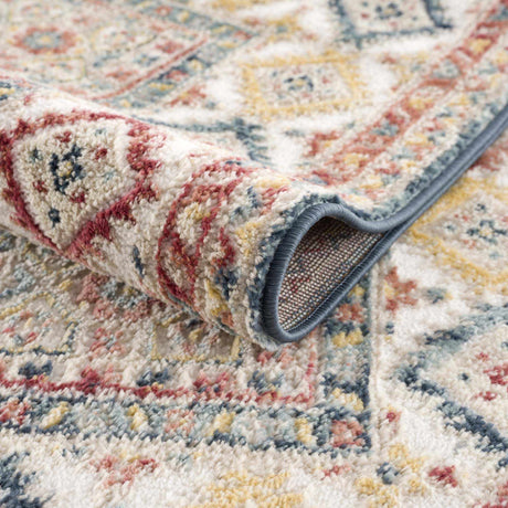 Brend Rust Medallion Area Rug - Ornate Home