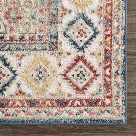 Brend Rust Medallion Area Rug - Ornate Home