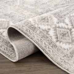 Brend Taupe Medallion Area Rug - Clearance - Ornate Home