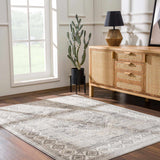 Brend Taupe Medallion Area Rug - Clearance - Ornate Home