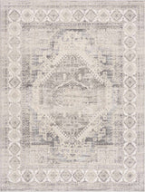 Brend Taupe Medallion Area Rug - Ornate Home