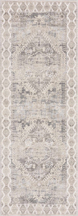 Brend Taupe Medallion Area Rug - Ornate Home