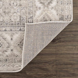 Brend Taupe Medallion Area Rug - Ornate Home
