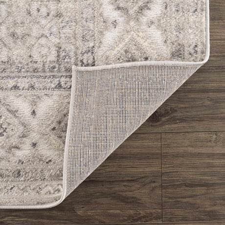 Brend Taupe Medallion Area Rug - Ornate Home