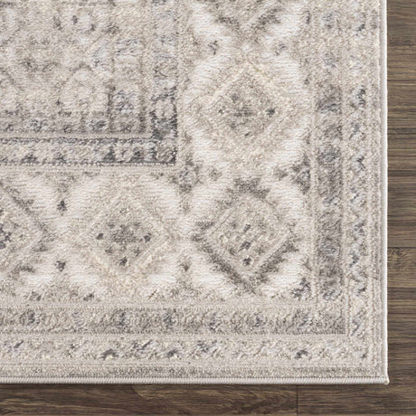 Brend Taupe Medallion Area Rug - Ornate Home