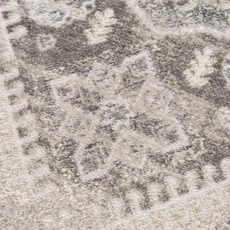 Brend Taupe Medallion Area Rug - Ornate Home