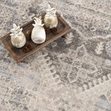 Brend Taupe Medallion Area Rug - Ornate Home