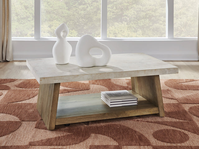 Brendalhouse Light Brown Coffee Table (Online Special Price) - Ornate Home