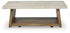 Brendalhouse Light Brown Coffee Table - Ornate Home