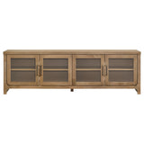 Brenham Washed Oak 79-inch 4-door TV Stand Media Console - Ornate Home