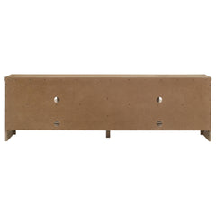 Brenham Washed Oak 79-inch 4-door TV Stand Media Console - Ornate Home