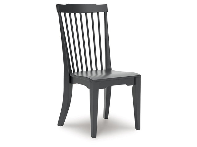 Brenkerton Black Dining Room Side Chair (Set of 2) (Online Special Price) - Ornate Home