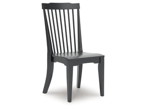 Brenkerton Black Dining Room Side Chair (Set of 2) - Ornate Home