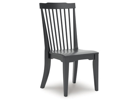 Brenkerton Black Dining Room Side Chair (Set of 2) - Ornate Home