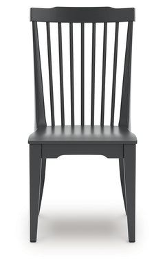 Brenkerton Black Dining Room Side Chair (Set of 2) - Ornate Home