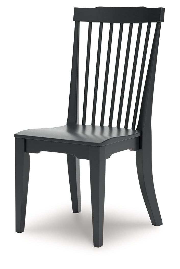 Brenkerton Grayish Brown/Black Dining Table and 4 Chairs - Ornate Home