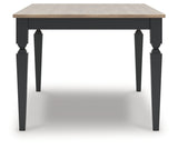 Brenkerton Grayish Brown/Black Dining Table and 6 Chairs (Online Special Price) - Ornate Home