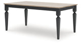 Brenkerton Grayish Brown/Black Dining Table and 6 Chairs (Online Special Price) - Ornate Home