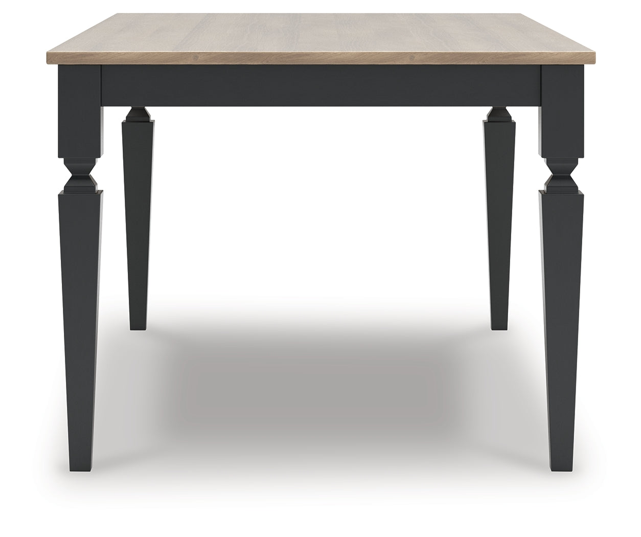 Brenkerton Grayish Brown/Black Dining Table and 6 Chairs - Ornate Home