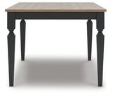 Brenkerton Grayish Brown/Black Rectangular Dining Room Table (Online Special Price) - Ornate Home