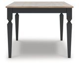 Brenkerton Grayish Brown/Black Rectangular Dining Room Table (Online Special Price) - Ornate Home