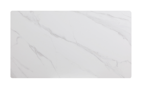 Brenlor White Sintered Stone Table - Ornate Home