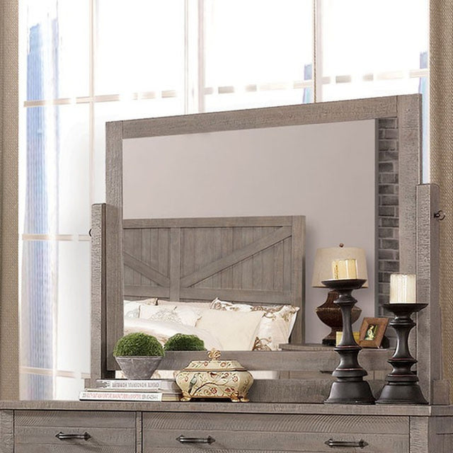 Brenna Gray Mirror - Ornate Home