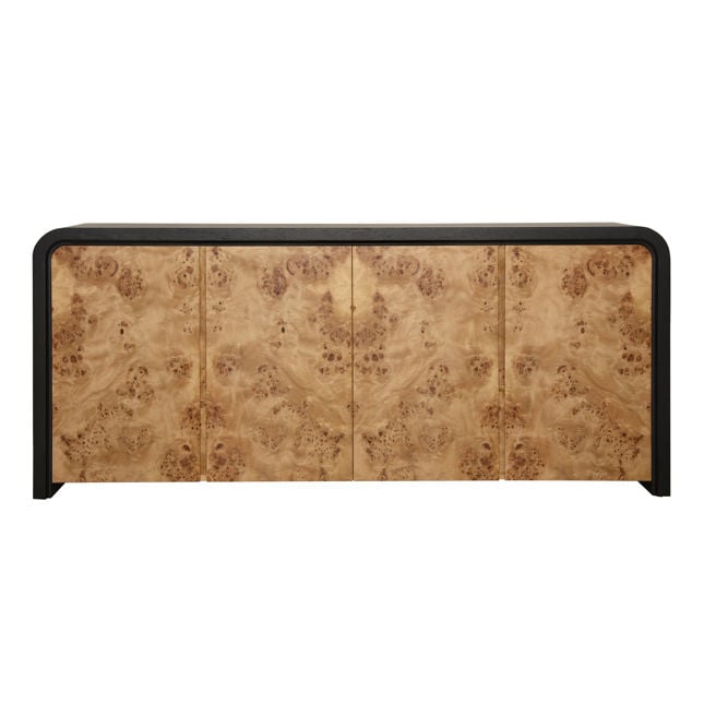 Brennan Black/Natural Sideboard - Ornate Home