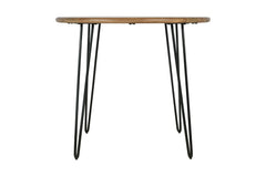 Brennan Golden/Grey Counter Dining Table w/ 4 Maddox Stools - Ornate Home