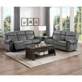 Brennen Charcoal Double Reclining Loveseat - Ornate Home