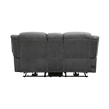 Brennen Charcoal Power Double Reclining Loveseat - Ornate Home