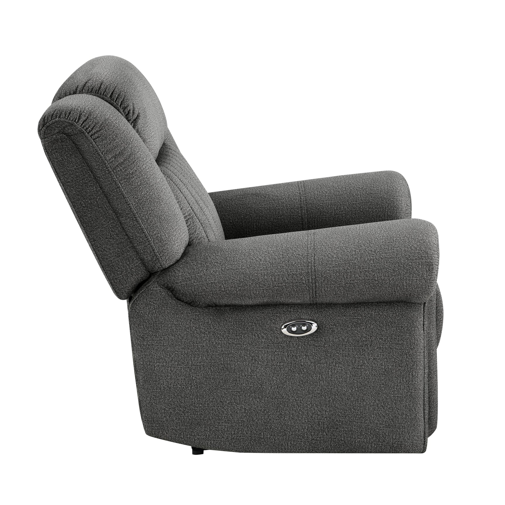 Brennen Charcoal Power Reclining Chair - Ornate Home